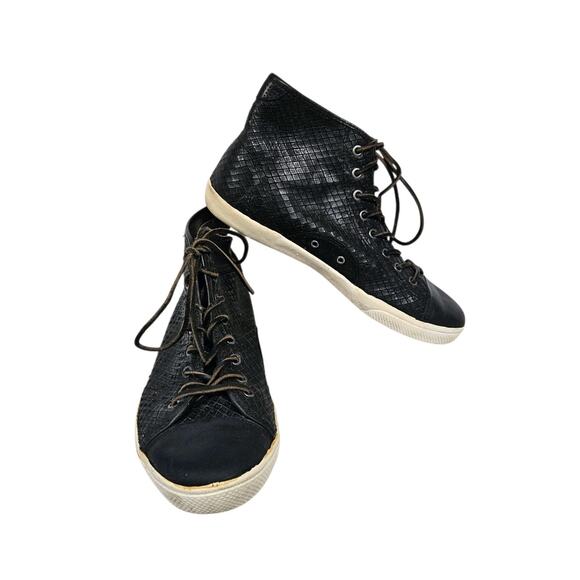 FRYE AND CO. Other - Frye Chambers Textured Black Leather High Top Casual Sneakers Men's Size 9